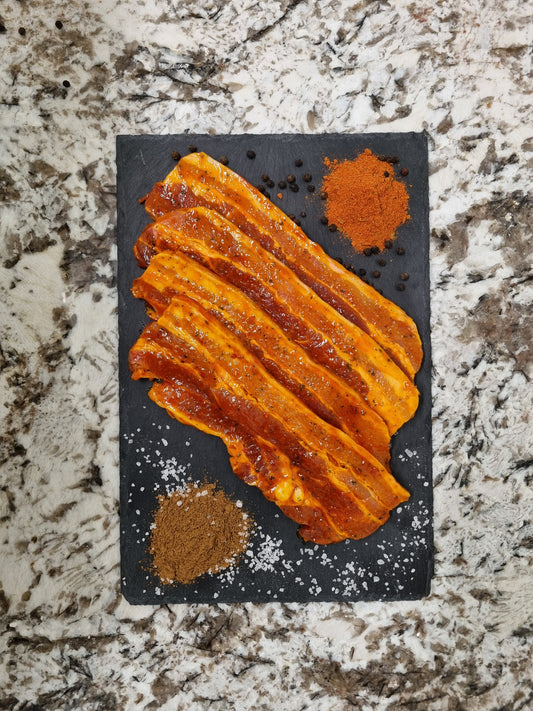 Poitrines (lards) marinées (600g)