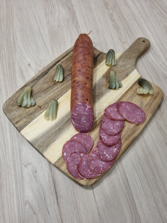 Saucisson à cuire de Lyon aux pistaches Saucisson à cuire de Lyon aux pistaches